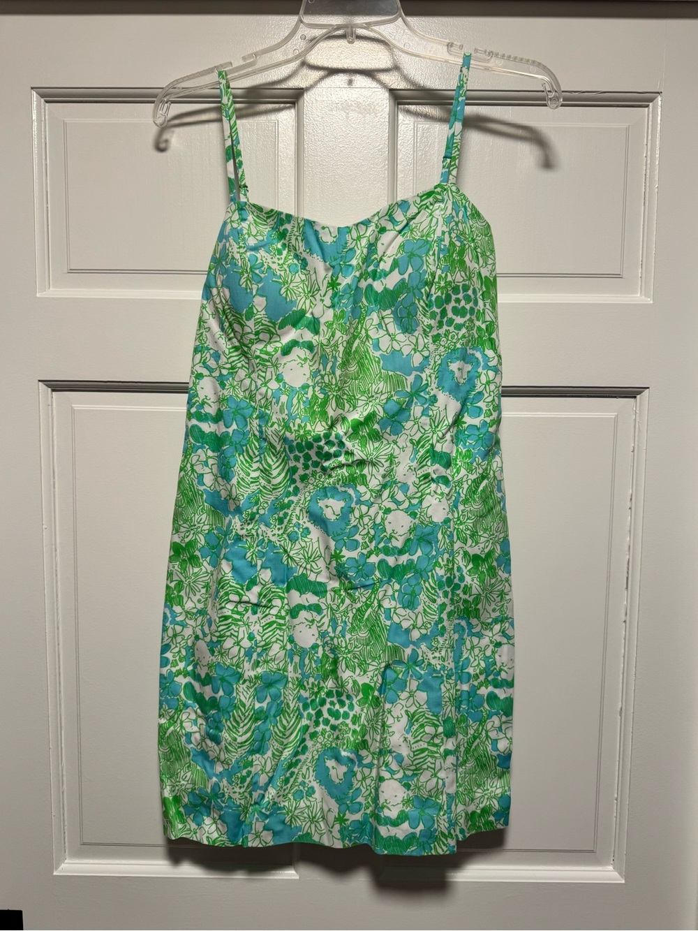 Lilly Pulitzer Green and Blue Floral Mini Dress